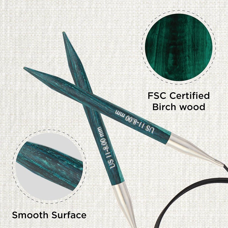 Knit Pro Dreamz Fixed Circular Needles 24" (60cm) | US Size 11 (8mm) - Image 2